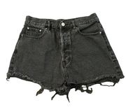 PacSun  Playboy black cut off denim shorts size 28