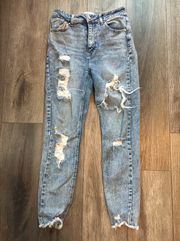 Medium Wash Ripped Jeans