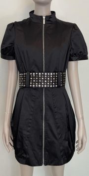 Black Studded Belt Coat NWT!