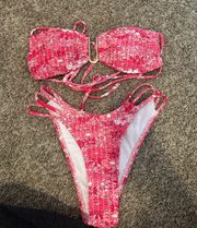 Pink Floral Swimsuit