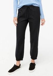 NWT J. Crew Lightweight jogger pant in cotton twill sz 12 black