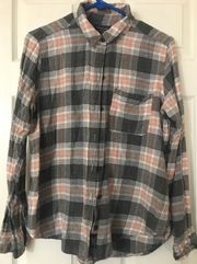 Abercrombie & Fitch Button Up Light Flannel Shirt