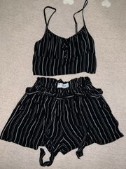 Two Piece Striped Set