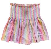 Queen of sparkles Pastel Rainbow Swing Shorts size medium  NWOT