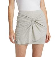 NWT IRO Toraba Knot Mini Skirt Gray Organic Cotton Size XS