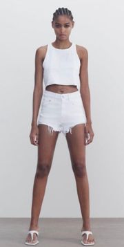 White Denim Shorts