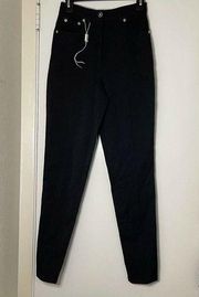Versus Versace black wool high waist straight leg pants size M IT 44