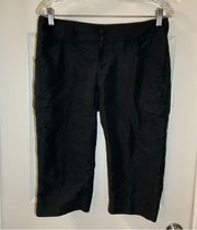 Columbia Black Lightweight Omni-Shade Sun Protection Capri Pants 4