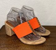 Thong Cork Heel Sandal Shoes