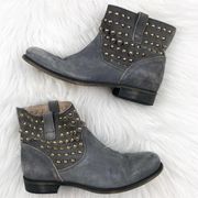 Janet & Janet suede studded ankle boots