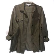 Green Button Front Top/Jacket Women’s Large