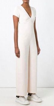 T Open-back Crepe Wide-leg Jumpsuit