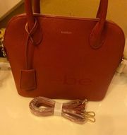BEBE RED HAND BAG WITH CROSSBODY STRAP INCLUDED