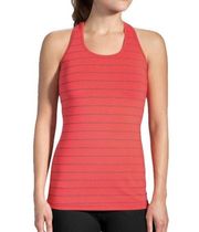 Brooks Womens Tank Top Running Striped Racerback Activewear Workout Size XS