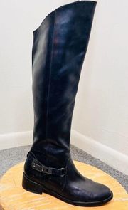 Yolanda Tall Riding Boots 7.5 Knee High Leather Equestrian