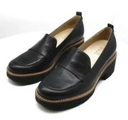 Naturalizer Womens Black Leather Loafer Darry Leather Casual Loafers