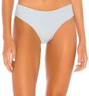Tularosa Kyndle Cheeky Bikini Bottom Pastel Blue Size LARGE High V-Cut NEW