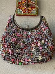 La Viola Y2k charms Beaded Purse Handbag