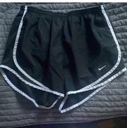 Nike Tempo Running Shorts dri fit medium black n white