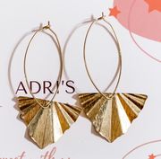 Triangle Fan Earrings 