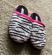 Zebra Print Slippers