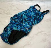 Dolfin Mosaic Blue Print Training Onesie