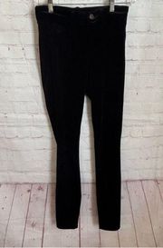BlankNYC black velour slim pants leggings Size 26