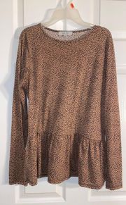 GAZE Long Sleeve Cheetah Shirt