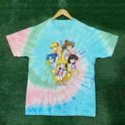 Primitive x Sailor Moon Tie Dye Oversized T-Shirt Size Small