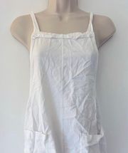 Mint Vanilla Linen Overalls Romper