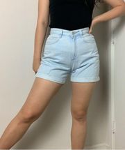 Lee Riders Vintage High Waisted Light Wash Denim Shorts Size 8