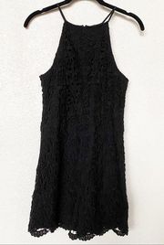 Sleeveless Black Lace Romper Size Medium