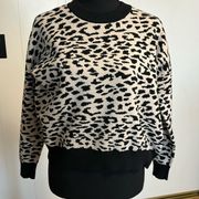 TTahari Leopard Print Sweater