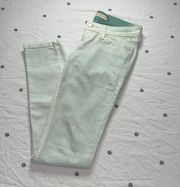 Levi’s Mint Green Levi Low Rise Skinny Jeans