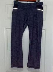 Lululemon Rare  Athletica Ride On Crop Indigo Denim