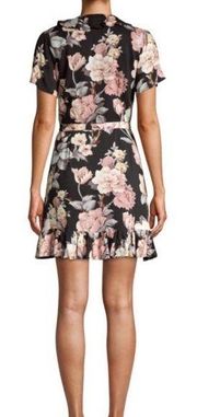 Paige Cardamom Floral Wrap Dress Sand Desert Size Small