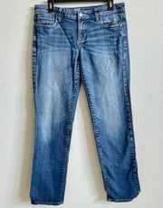 Kut from the Kloth Blue Straight Leg High Rise Medium Wash Jeans Women's 8