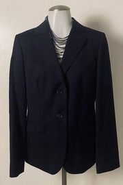 Brooks Brothers 346 Women's Black Career Work Classic Fit Blazer Jacket Size 10