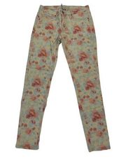 MNG BY MANGO FLORAL SKINNY PANTS SIZE 4 #G2