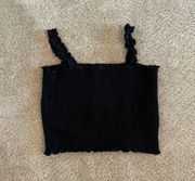 Black Cropped Tank