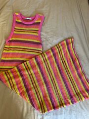 Crochet Colorful Maxi Dress