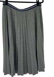 Tommy Hilfiger Gray Dark Academia Pleated Skirt