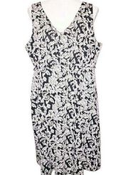 Motherhood Maternity Floral Dress Black & White Size L