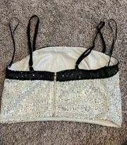 Sequin Crop Top