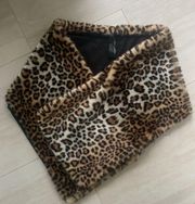 MANGO leopard shawl