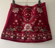 Altar’d State embroidered mini skirt