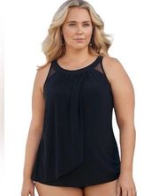 Miraclesuit Plus Size Illusionists Ursula Underwire Tankini Top Size 22W New