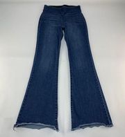 Knox Rose Dark Wash Stretch Denim High Rise Flare Jeans 4