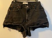 Black Curve Love Jean Shorts