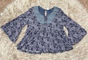 Akemi & Kin Anthropologie blouse size medium